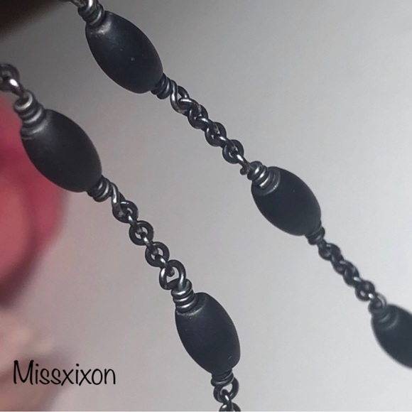 David Yurman Metallic Blackened Sterling Silver & Onyx Necklace - Picture 4 of 8